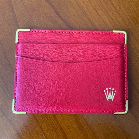 rolex 0101.60.55 porta garanzia|Rolex Vintage Red Paper/Card Holder Wallet Leather 0101.60.55 .